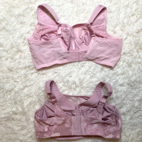 2 BRAS Glamorise 40F Sport 42F WireFree Custom MagicLift Moist Control 1064 1166 - Picture 7 of 13
